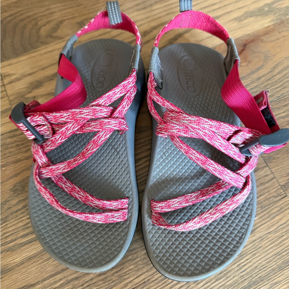 Chaco Kids Sandals - Pink and Gray